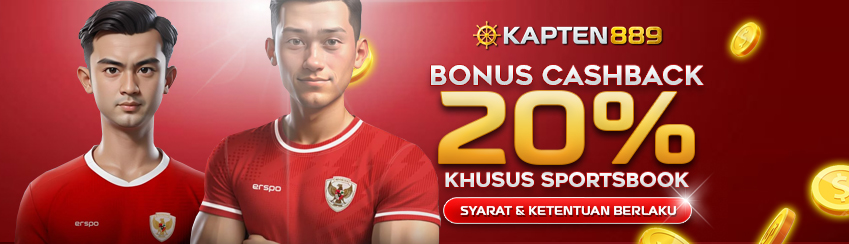 BONUS CASHBACK SPORTSBOOK 20%